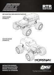 Horizon Hobby Losi LMT SOLID AXLE 4WD MONSTER TRUCK RTR GRAVE DIGGER Manuel D'utilisation