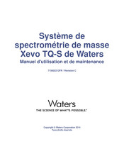 Waters Xevo TQ-S Manuel D'utilisation