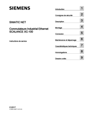 Siemens SCALANCE XC124 Instructions De Service