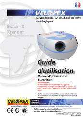 Velopex EXTRA-X Guide D'utilisation