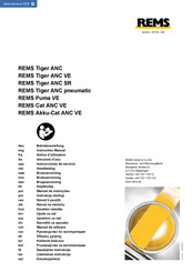 REMS Tiger ANC pneumatic Notice D'utilisation