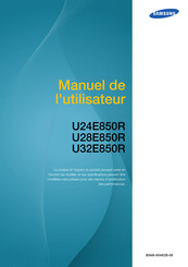 Samsung U24E850R Manuel De L'utilisateur