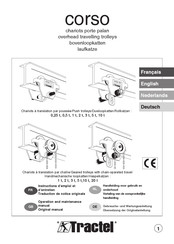 Tractel corso Instructions D'emploi Et D'entretien