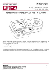 Brouwland 013.048.4 Mode D'emploi