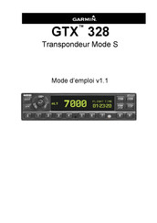 Garmin GTX 328 Mode S Mode D'emploi