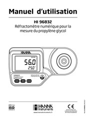 Hanna Instruments HI 96832 Manuel D'utilisation