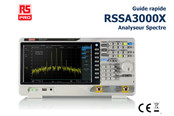 RS Pro RSSA3000X Guide Rapide