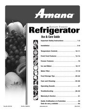 Amana ABB192ZDEQ Guide D'utilisation