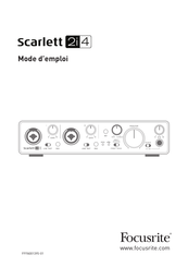 Focusrite Scarlett 2i 4 Mode D'emploi