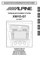 Alpine X901D-G7 Manuel D'installation