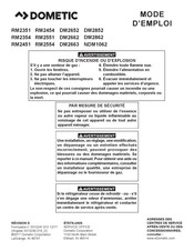 Dometic NDM1062 Mode D'emploi