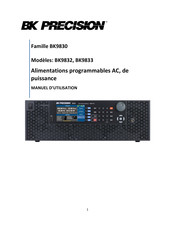 B+K precision BK9830 Série Manuel D'utilisation