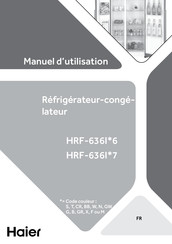 Haier HRF-636I 7 Série Manuel D'utilisation