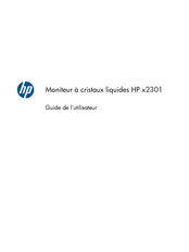 HP X2301 Guide De L'utilisateur