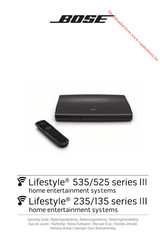 Bose Lifestyle 535 III Série Notice D'utilisation