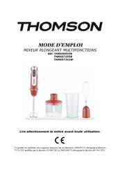 THOMSON THMX07242W Mode D'emploi