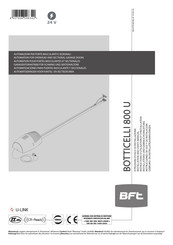 BFT BOTTICELLI 800 U Instructions D'utilisation