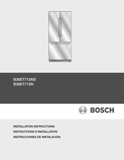 Bosch B36ET71SNS Instructions D'installation