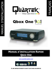 Quartek Qbox One Vide Manuel D'installation Rapide