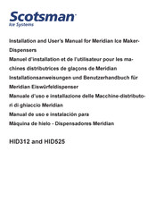 Scotsman Meridian HID525 Manuel D'installation Et De L'utilisateur