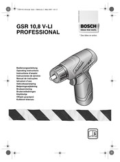 Bosch GSR 10,8 V-LI PROFESSIONAL Instructions D'emploi