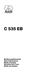 AKG C 535 EB Mode D'emploi