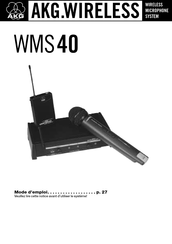 Akg WMS40 Mode D'emploi