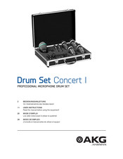 Harman AKG Drum Set Concert I Mode D'emploi