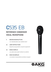 Harman AKG C535 EB Mode D'emploi