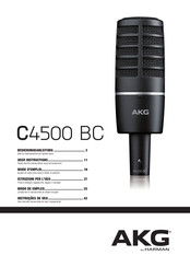 Harman AKG C4500 BC Mode D'emploi