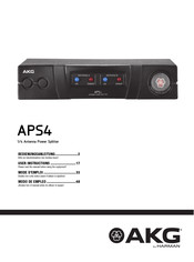 Harman AKG APS4 Mode D'emploi