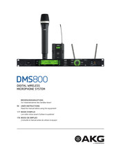 Harman AKG DMS800 Mode D'emploi