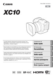 Canon XC10 Guide Rapide