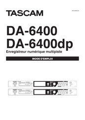 Tascam DA-6400dp Mode D'emploi