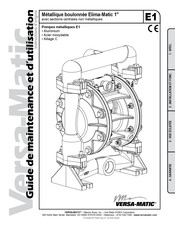 Versa-Matic Elima-Matic 1 Instructions D'origine