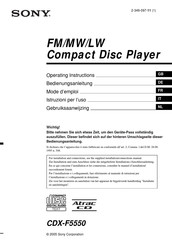 Sony CDX-F5550 Mode D'emploi