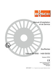 BUSCH SB 0050 D2 Manuel D'installation Et De Service