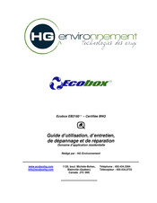 ecobox EB2160 Guide D'utilisation, D'entretien Et D'installation