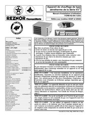 Reznor UDAS V3 Série Manuel D'installation Et D'utilisation