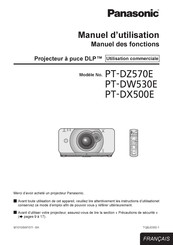 Panasonic PT-DX500E Manuel D'utilisation