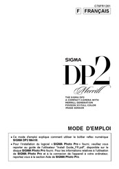 Sigma DP2 Merill Mode D'emploi