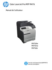 HP Color LaserJet Pro MFP M476nw Manuel De L'utilisateur