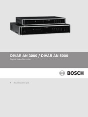 Bosch DIVAR AN 5000 Manuel D'installation Rapide