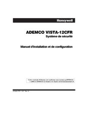 Honeywell ADEMCO VISTA-12CFR Manuel D'installation Et De Configuration