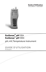 YSI EcoSense pH100M Guide D'utilisation