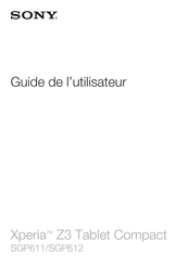 Sony SGP611 Guide De L'utilisateur