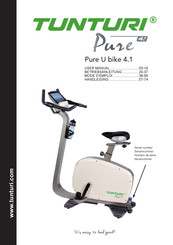 Tunturi Pure U bike 4.1 Mode D'emploi