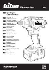 Triton T20CH Instructions D'utilisation