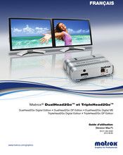 Matrox DualHead2Go Guide D'utilisation