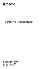 Sony Xperia go Guide De L'utilisateur